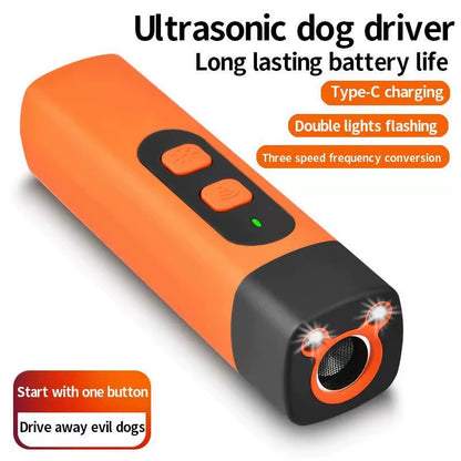 Pet Training Control Device Rechargeable Ultrasonic Dog Barking Deterrent Trainer to Stop Barking