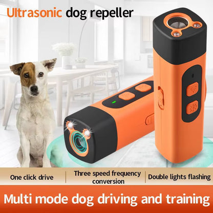Pet Training Control Device Rechargeable Ultrasonic Dog Barking Deterrent Trainer to Stop Barking